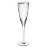 Copa de Vino Tinto con Patrón Vertical Simple Moderno Copa de Champaña con Borde Dorado Copa con Rayas Verticales Copa de Agua con Patrón Vertical