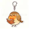 Pingente Chaveiro Acrílico Pisco-de-peito-ruivo Europeu Desenho Animado Criativo Presente Decoração de Mochila Mercadoria de Anime Transfronteiriça