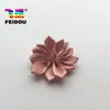 Ponto de poliéster com flor feita à mão DIY 16 pétalas costura nenúfar adereço de cabelo infantil