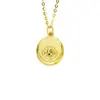 Collar Redondo con Escamas de Pez Geométricas Chapado en Oro Vietnamita Plata de Ley S925 para Mujer, Colgante de Lujo Ligero, Cadena para Clavícula, Joyería de Artesanía Fina al por Mayor