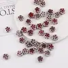 Jingdezhen Retro Agujero Horizontal Flor de Ciruelo Cuentas de Cerámica DIY Hecho a Mano Pulsera Casera Collar Joyería con Cuentas Material Accesorios