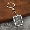 Llavero creativo de amor con marco de fotos, llavero de pareja cuadrado con personalidad, llavero con foto, regalo conmemorativo