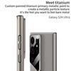 Nuevo Modelo Transfronterizo Adecuado para Funda de Teléfono Samsung S23 Ultra, Cubierta Protectora S24/S25 Ultra de Cuero Liso Estilo Cuchilla de Color Sólido