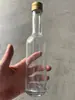 Fina blanca redonda 50ml -- 250ml tapa de aluminio cuello largo vidrio transparente botella de vino pequeña botella de vino para la salud botella de aceite de oliva