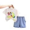 Traje de Verano para Niño 2025 Nueva Ropa de Verano para Bebé Conjunto de Dos Piezas de Manga Corta Delgada para Niños Moderno Una Pieza Envío Directo