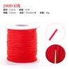 2024 nuevo alambre de jade hilo elástico hilo de algodón frotado a mano nudo chino hilo pulsera collar cuerda roja