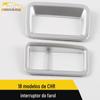 Adequado para interruptor de farol 18 CHR anel brilhante CHR console central interruptor de controle ajuste decorativo moldura adesivo modificação