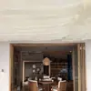 Tecido de Gaze Azul para Decoração de Casamento ao Ar Livre, Cortina de Gaze para Casamento, Cortina de Gaze Suspensa ao Ar Livre Movida pelo Vento