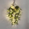 Primavera y Verano Rosa Blanca Artificial Plástico Decoración para el Hogar Colgante de Pared Fiesta Familiar Guirnalda de Lágrima Árbol Invertido Amazon
