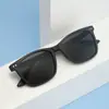 Lentes de Sol Cuadrados de Moda Retro Tr90 Polarizados para Hombre y Mujer, Lentes de Sol Clásicos Estilo Remache con Protección Solar