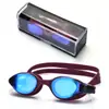 Gafas de natación para adultos transfronterizas, marco pequeño moderno, silicona impermeable, gafas de natación para mujer, de competición profesionales, alta definición, impermeables y antivaho