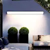 Luminária de Parede LED Longa para Exterior, à Prova d'Água, Luz Quente, para Varanda, Sala de Estar, Porta de Entrada, Jardim Externo e Iluminação de Parede de Pátio