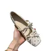 Sapatos de Salto Alto para Mulheres 2026 Outono Retro Coreano Bolinhas Quadrados Rasos Mary Jane Sapatilhas