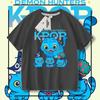 Camiseta de Algodón de Manga Corta Kpop Demon Slayer para Niños y Niñas, Ropa de Verano para Niños, Top Redondo para Niños, Moderno
