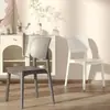 Silla de Comedor de Plástico Engrosada Silla Taburete Moderna Simple con Respaldo Silla para Mesa de Comedor Nórdica para el Hogar Cómoda para Sentarse Largo Silla de Ocio con Respaldo
