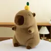 Celebridad de Internet Linda Capibara Tortuga de Espalda Cobaya de Agua Muñeco Capibara Feo Lindo Muñeco Calmante Juguete de Peluche