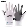 Guantes de Senderismo para Exteriores, Ciclismo, Pesca, Montañismo, Fitness, Antideslizantes, Resistentes al Desgaste, Guantes con Protección Solar, Estilo Delgado para Mujeres
