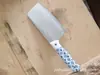 306 Faca de Cozinha com Cabo de Porcelana Imitação, Faca para Fatiar, Cutelo para Legumes, Faca para Melão e Frutas, Faca para Legumes, Afiada e Leve