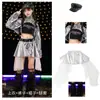 Disfraces de Hip-Hop Jazz para Niñas, Traje de Lentejuelas Jazz Street para Grupo de Chicas, Disfraces de Baile de Escenario Pasarela para Niñas