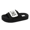Pantuflas de Suela Gruesa con Velcro para Cartas de Gran Tamaño Transfronterizas 2024 Diseño de Nicho Pantuflas Casuales de Ponerse para Exteriores Cómodas