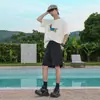 Pantalones Cortos de Seda de Hielo de Secado Rápido para Hombre, Estilo Delgado de Verano, Marca de Moda, Corte Holgado, Deportes al Aire Libre, Casual, Pantalones de Cinco Puntos con Sensación Fresca
