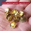 Sujetador de Cuentas Florales Grandes de Plata del Tíbet, Separador de Pulsera de Cuentas Florales de Plata, Separador de Tapa de Flor, Pendientes Colgantes, Accesorios de Joyería de Cuentas Florales