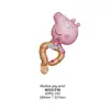 Peppa Pig Temática Serie Completa George Peppa Estilo Clip Muñeca Volador Película de Aluminio Globos Mayoreo