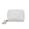 Billetera personalizada en forma de corazón bordada estilo coreano linda para damas, simple y portátil, con múltiples ranuras para tarjetas y cierre de cremallera, para comercio exterior transfronterizo
