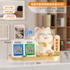 Adornos de gato de la suerte recolectan dinero código de barras de tienda mostrador de caja decoración de gato de la suerte regalo de inauguración de tienda nueva