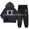 Conjunto de Moletom com Capuz e Calça de Moletom de Algodão da Moda para Crianças, Modelo Soltinho para Crianças Maiores, para Primavera e Outono