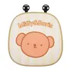 Almofada Cervical Autêntica Miffy de Espuma de Memória para Encosto de Cabeça de Carro, Almofada Lombar Respirável de Seda Gelada para Carro, Almofada Universal para Todas as Estações