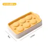 Caja de cubitos de hielo casera molde de bandeja de hielo de silicona caja de hielo para el hogar fácil de desmoldar bandeja de hielo con forma de diamante con tapa