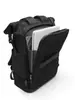 Mochila de Viaje para Commuting de Negocios para Hombres, Mochila Sencilla para Hombres, Gran Capacidad, Resistente al Agua, Mochila para Laptop con Cierre Enrollable
