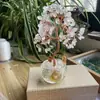 Tigela de Diamante com Pedras de Cristal Naturais Árvore da Fortuna Árvore da Vida de Cristal Colorido Decoração de Mesa para Casa Enfeites de Árvore de Cristal