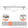 Manija para puerta de armario Palo estilo italiano níquel cepillado anti-huellas dactilares, tirador de hardware moderno minimalista cónico para cajón de aparador