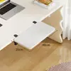 Tablero de extensión para escritorio, escritorio de oficina sin taladrar, organizador de escritorio expandible, plegable, ampliado y alargado, tablero de extensión con reposabrazos