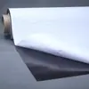 Placa magnética autoadesiva, adesivo de parede magnético de face única apagável a seco, base magnética autoadesiva, adesivo magnético macio tipo rolo, quadro de exibição magnético de borracha, personalizável