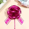 Transfronteiriço 50# grande fosco metálico tridimensional flor bola decoração de carro de casamento presentes de feriado de Natal fita de flor