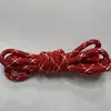 Novo Ponto 5mm Colorido Padrão Cruzado Poliéster Corda Redonda Paracord Fio Central Jaqueta de Outwear Esportivo Corda de Cintura Corda de Chapéu