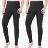 Pantalones largos de terciopelo de doble cara para hombre, pantalones cálidos de otoño e invierno, pantalones de terciopelo para hombre, cepillados, color liso, ajustados, pantalones de lana para base