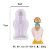 Molde de Silicona para Hornear Pastel de Chocolate con Forma de Bailarina Broche de Dama de Moda Molde para Llavero Colgante