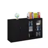 Archivero de Gama Alta, Gabinete de Documentos con Cerradura Financiero de Oficina, Archivero Metálico Desmontable, Gabinete Bajo de Cristal, Librero, Gabinete de Almacenamiento