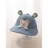 Gorro de Bebé para Primavera y Otoño, Gorro de Pescador de Pana para Niños, Gorro de Sol de Dibujos Animados para Niña, Gorro Cortavientos para Niño, Lindo de Invierno
