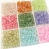 Cuentas de Vidrio, Cuentas Redondas, Cuentas de Cristal Sueltas, Cuentas Hechas a Mano para DIY, Accesorios para Joyería, Cuentas de Vidrio
