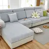 Funda de Sofá de Chenilla Nueva 2026, Color Sólido, Estilo Simple, Funda Universal Todo Incluido para Sofá de Tres Plazas y una Chaise Longue