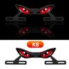 Luz de placa de motocicleta transfronteiriça parafuso triângulo olhos de demônio acessórios decorativos de motocicleta modificados universais luzes