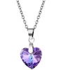 Aliexpress Hot-Selling Moda Transfronteiriça Colar de Cristal Coração do Oceano Moda Personalizada Europeia e Americana Acessórios de Moda de Nicho Amor para Mulheres