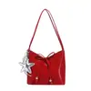 Bolso de Mano de Moda de Alta Gama para Mujer 2025 Nuevo Bolso de Hombro de Verano de Moda Casual Versátil Estilo Occidental Bolso Balde