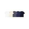 Versión Alta Exportación Transfronteriza Nuevo S t O Piedra Brújula Color Puro Pulsera Camiseta de Manga Corta Cuello Redondo Tendencia para Hombre
