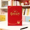 Funda de certificado de graduación de jardín de infantes para niños de último año y de clases de intereses, certificado conmemorativo para dejar la escuela con diseño en relieve